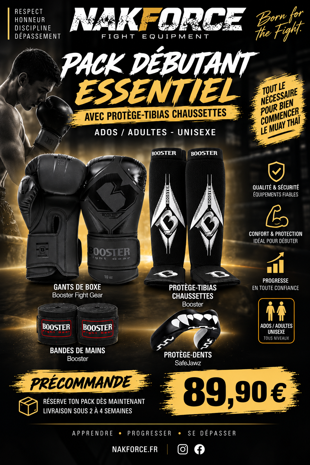 Pack Débutant Muay Thaï Essentiel – Ados / Adultes